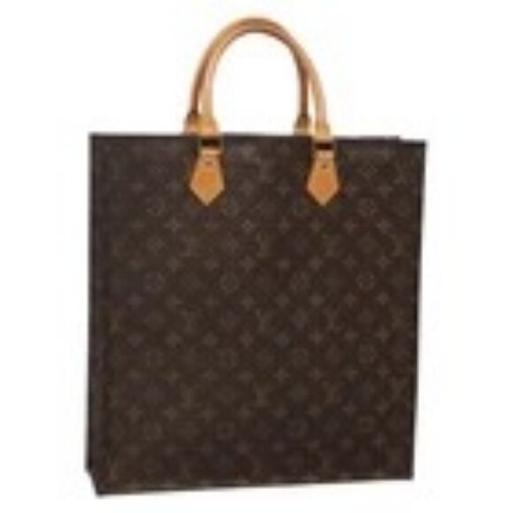 LOUIS VUITTON Monogram Sac Plat Hand Bag M51140 LV Auth 130730 - Picture 1 of 16